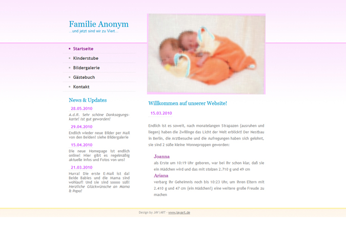 Webseite Zwillinge